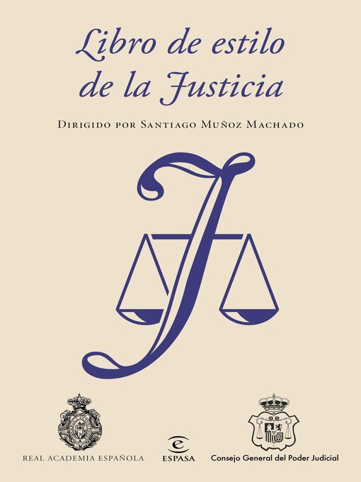 Title details for Libro de estilo de la Justicia by Real Academia Española - Available